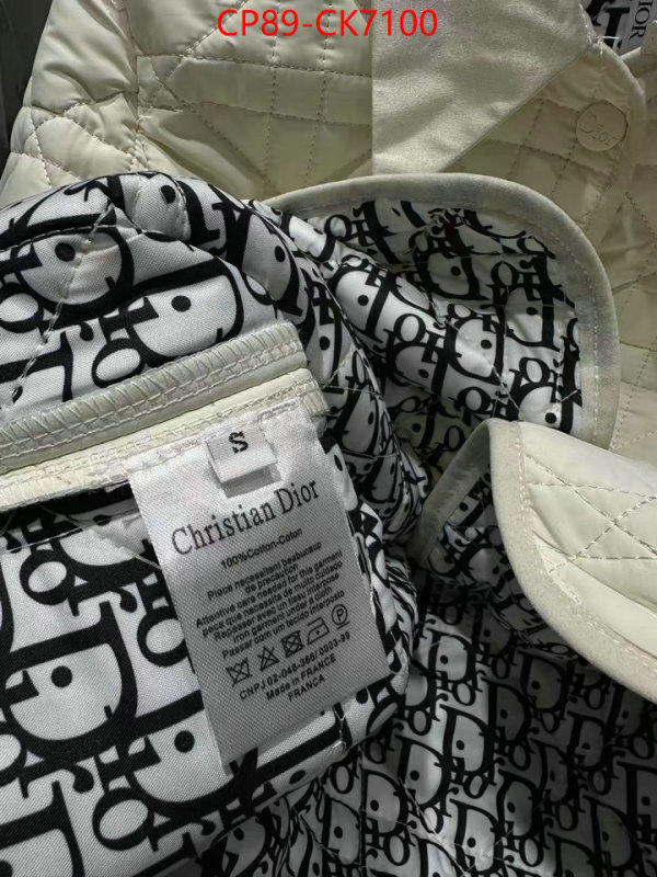 Clothing-Dior wholesale imitation designer replicas ID: CK7100 $: 89USD