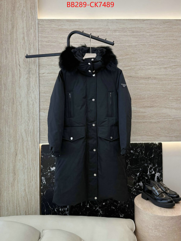 Down jacket Women-Prada the highest quality fake ID: CK7489 $: 289USD