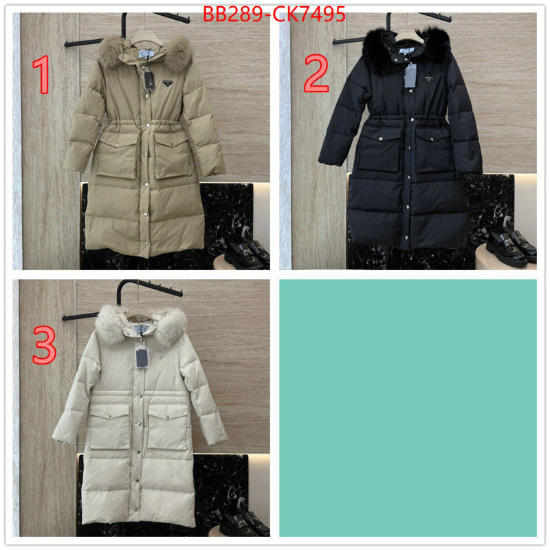 Down jacket Women-Prada how to find replica shop ID: CK7495 $: 289USD