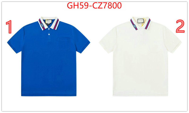 Clothing-Gucci high quality designer replica ID: CZ7800 $: 59USD