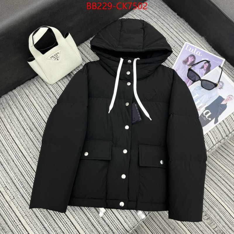 Down jacket Women-Prada buy replica ID: CK7502 $: 229USD