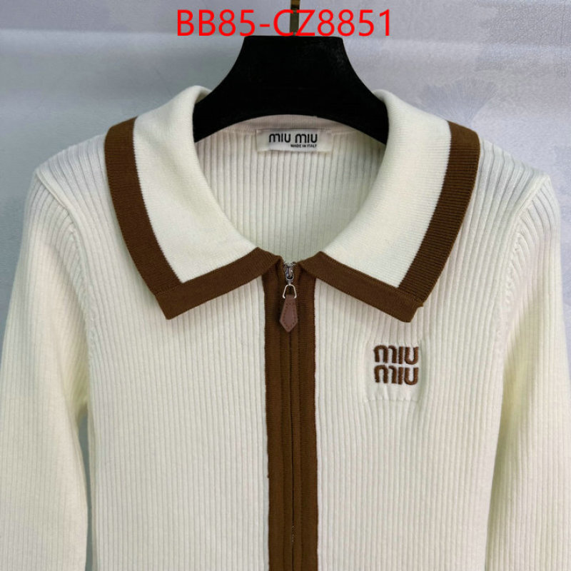 Clothing-MIU MIU wholesale 2024 replica ID: CZ8351 $: 85USD