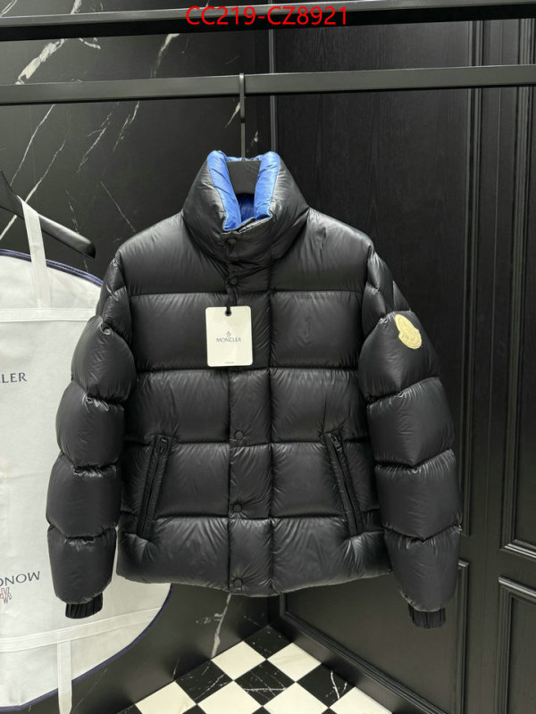 Down jacket Men-Moncler high quality ID: CZ8921 $: 219USD