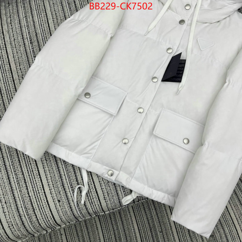 Down jacket Women-Prada buy replica ID: CK7502 $: 229USD
