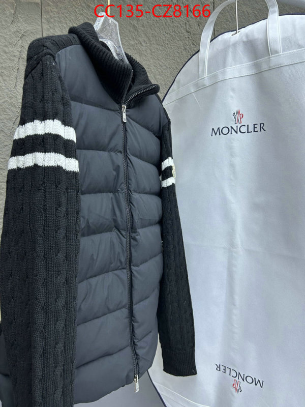 Down jacket Men-Moncler aaaaa+ quality replica ID: CZ8166 $: 135USD
