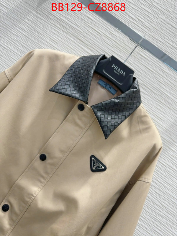 Clothing-Prada replica 1:1 ID: CZ8368 $: 129USD