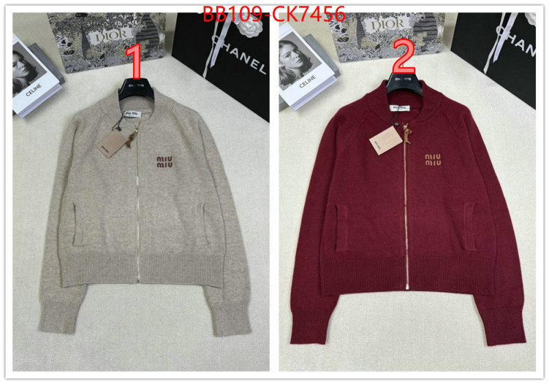 Clothing-MIU MIU 2024 luxury replicas ID: CK7456 $: 109USD