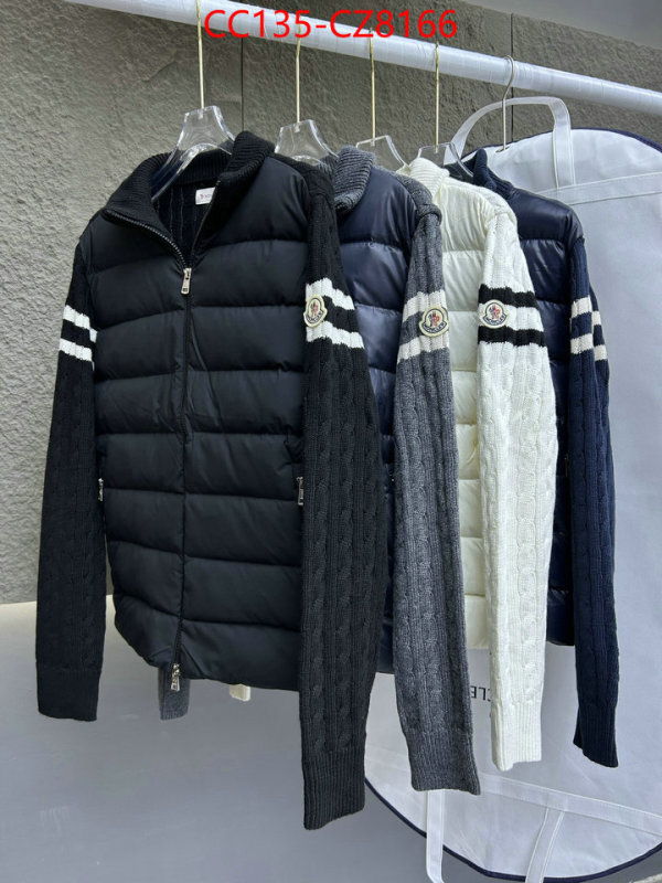 Down jacket Men-Moncler aaaaa+ quality replica ID: CZ8166 $: 135USD