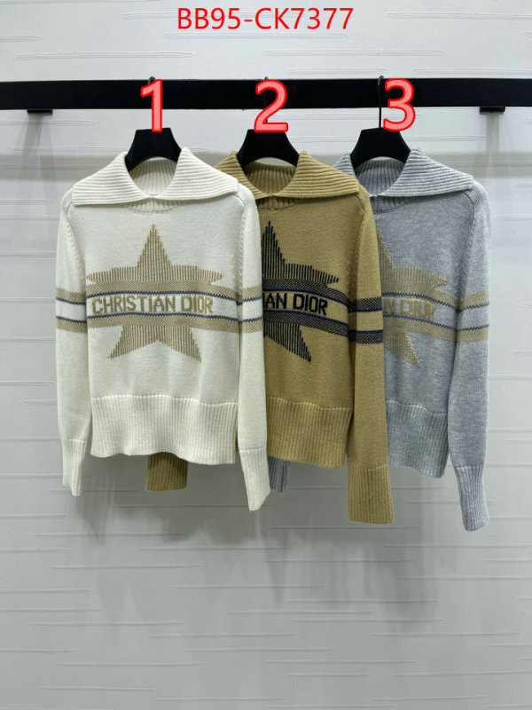 Clothing-Dior designer fake ID: CK7377 $: 95USD