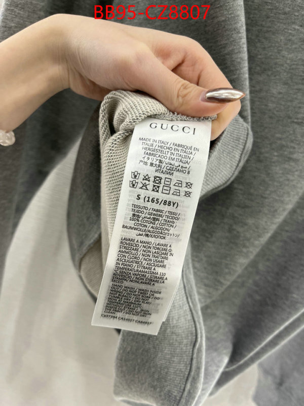 Clothing-Gucci what is a counter quality ID: CZ8807 $: 95USD