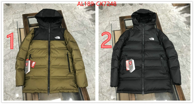 Down jacket Men-The North Face mirror copy luxury ID: CK7248 $: 189USD