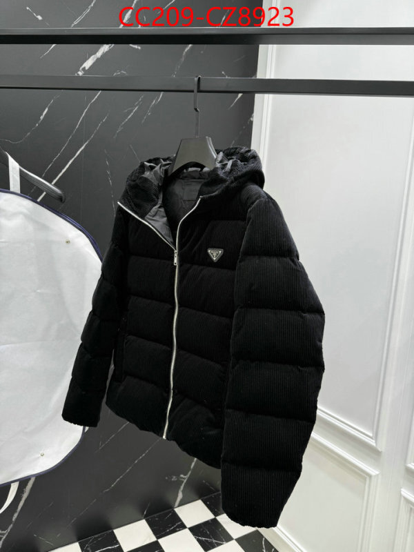 Down jacketMen-Prada copy ID: CZ8923 $: 209USD