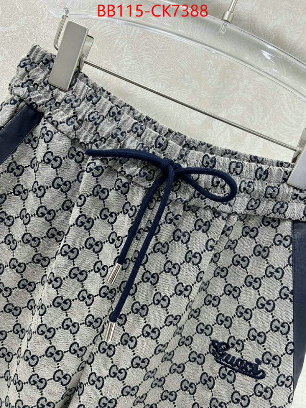 Clothing-Gucci replica wholesale ID: CK7388 $: 115USD