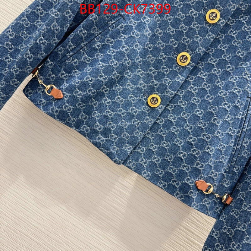 Clothing-Gucci the quality replica ID: CK7399 $: 129USD
