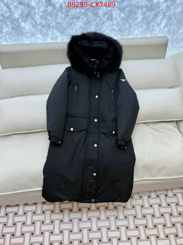 Down jacket Women-Prada the highest quality fake ID: CK7489 $: 289USD