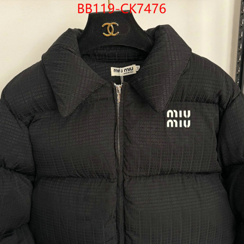 Down jacket Women-Miu Miu high quality replica designer ID: CK7476 $: 119USD