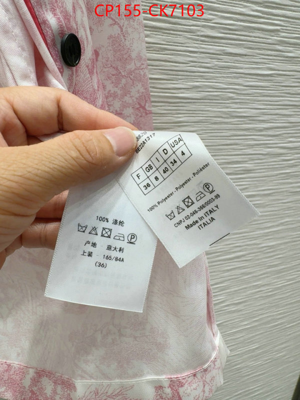 Clothing-Dior quality replica ID: CK7103 $: 155USD
