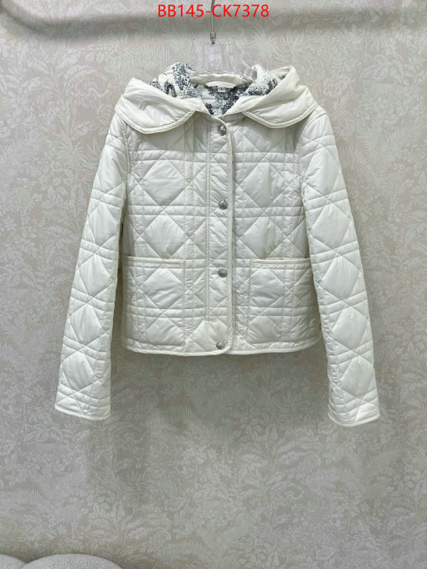 Down jacket Women-Dior 2024 replica wholesale cheap sales online ID: CK7378 $: 145USD