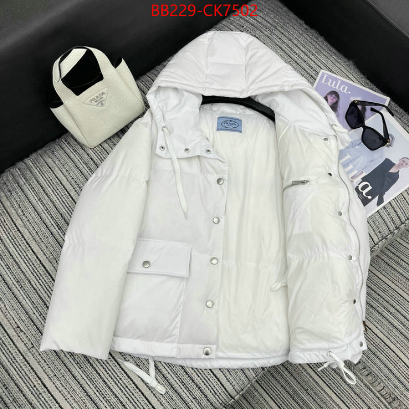 Down jacket Women-Prada buy replica ID: CK7502 $: 229USD