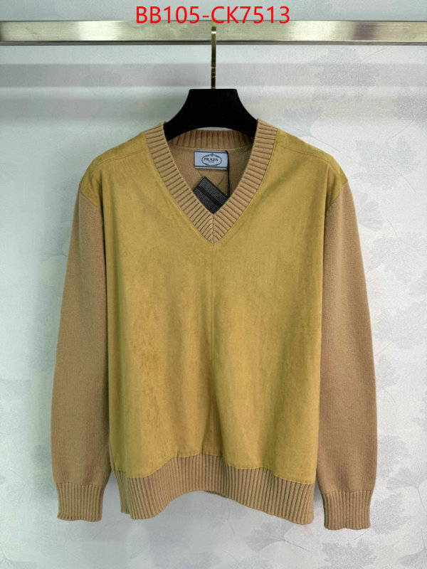 Clothing-Prada buy 1:1 ID: CK7513 $: 105USD