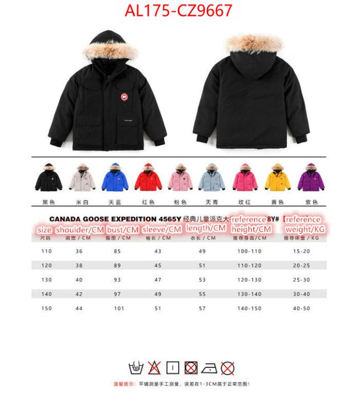 Kids clothing-Down jacket best replica 1:1 ID: CZ9667 $: 175USD