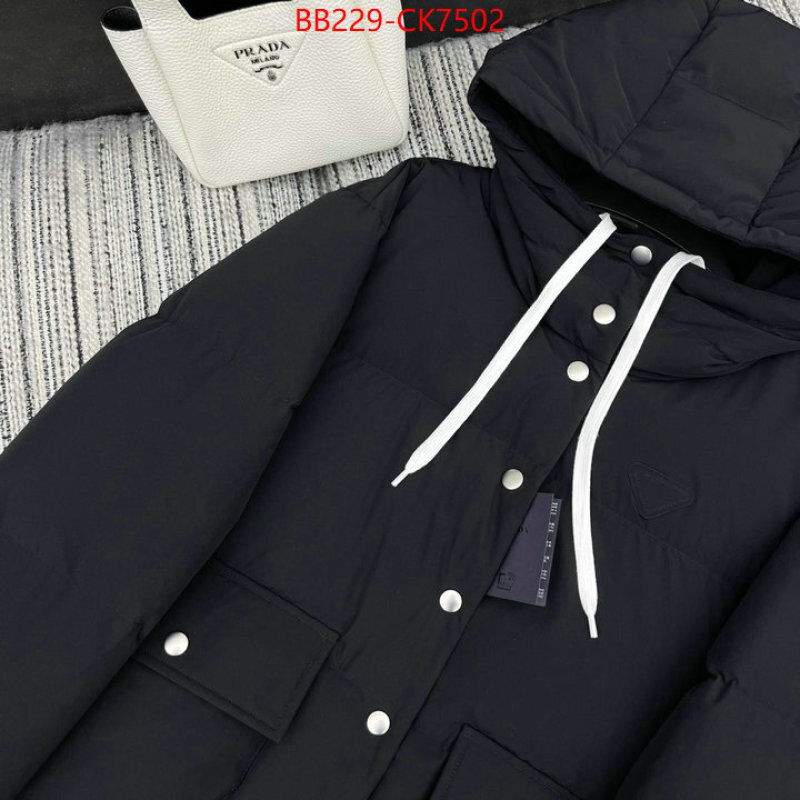 Down jacket Women-Prada buy replica ID: CK7502 $: 229USD