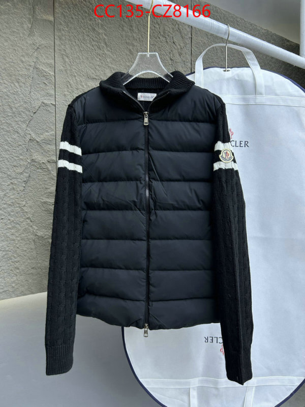 Down jacket Men-Moncler aaaaa+ quality replica ID: CZ8166 $: 135USD