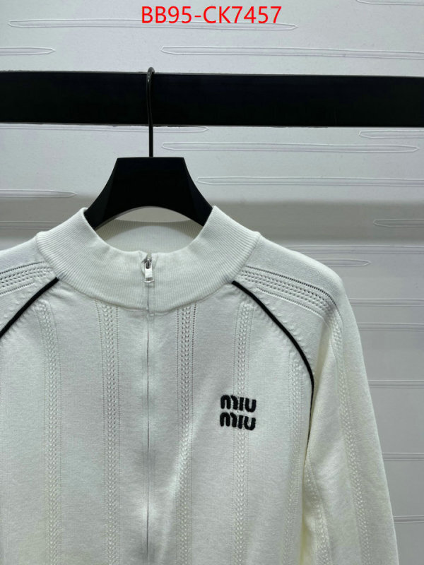 Clothing-MIU MIU high quality 1:1 replica ID: CK7457 $: 95USD