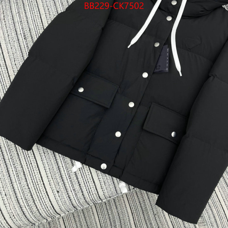 Down jacket Women-Prada buy replica ID: CK7502 $: 229USD