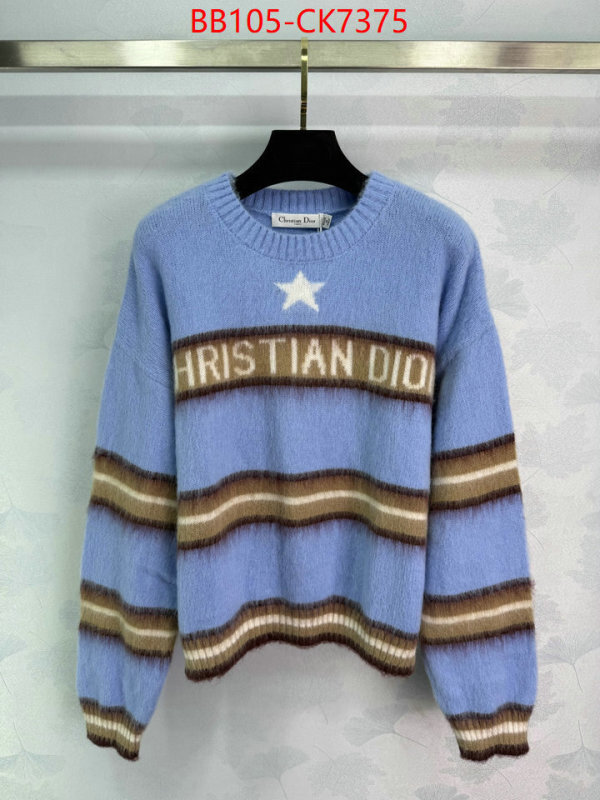 Clothing-Dior high quality ID: CK7375 $: 105USD