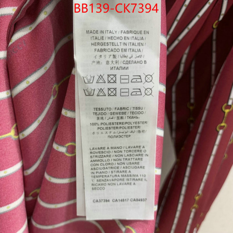 Clothing-Gucci can you buy knockoff ID: CK7394 $: 139USD