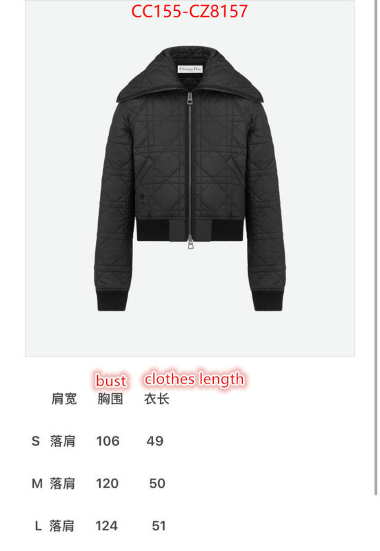 Down jacket Women-Dior we offer ID: CZ8157 $: 155USD