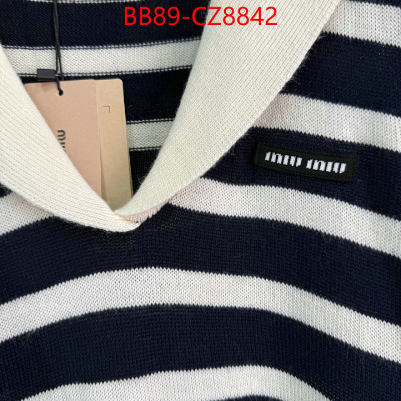 Clothing-MIU MIU is it ok to buy replica ID: CZ8342 $: 89USD
