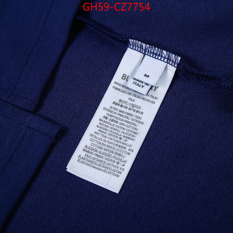 Clothing-Burberry wholesale imitation designer replicas ID: CZ7754 $: 59USD