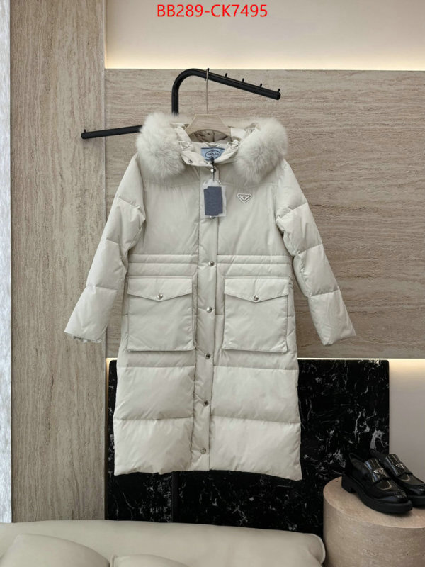 Down jacket Women-Prada how to find replica shop ID: CK7495 $: 289USD