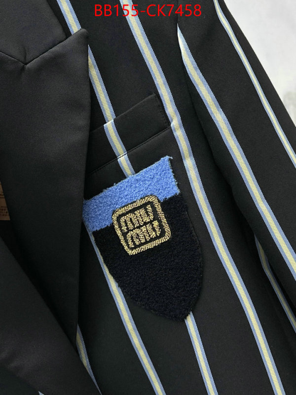 Clothing-MIU MIU how quality ID: CK7458 $: 155USD