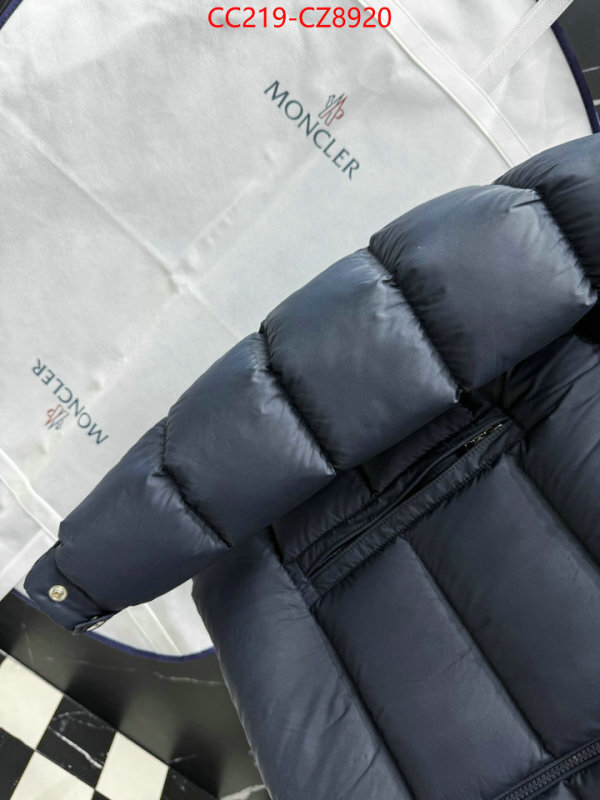 Down jacket Men-Moncler how can i find replica ID: CZ8920 $: 219USD