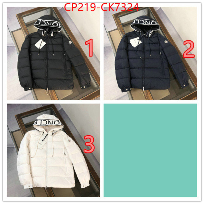 Down jacket Men-Moncler first top ID: CK7324 $: 219USD