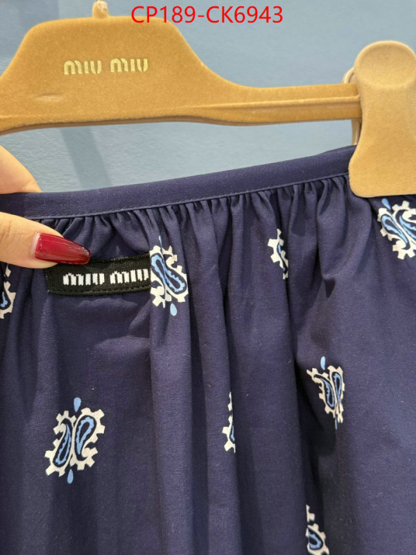 Clothing-MIU MIU ID: CK6943 $: 189USD
