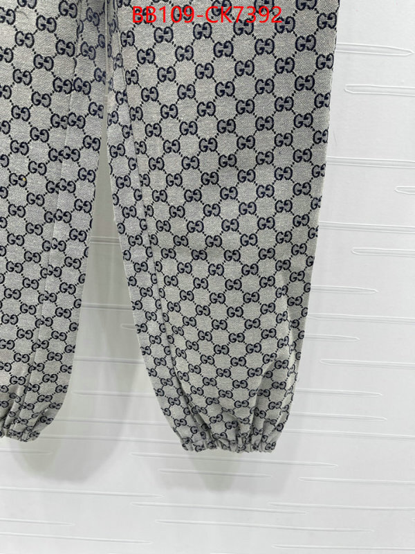 Clothing-Gucci online sales ID: CK7392 $: 109USD