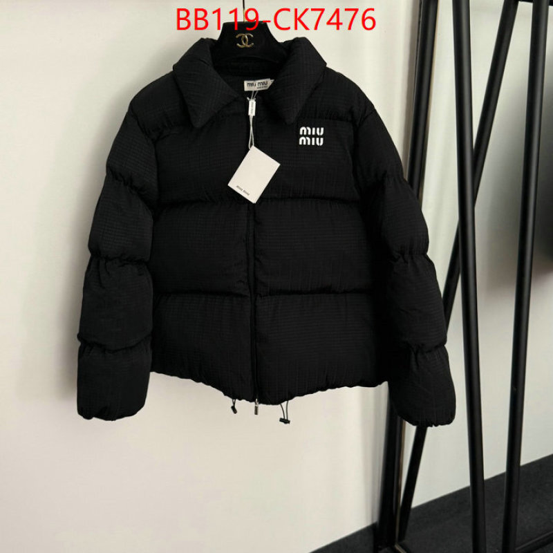 Down jacket Women-Miu Miu high quality replica designer ID: CK7476 $: 119USD