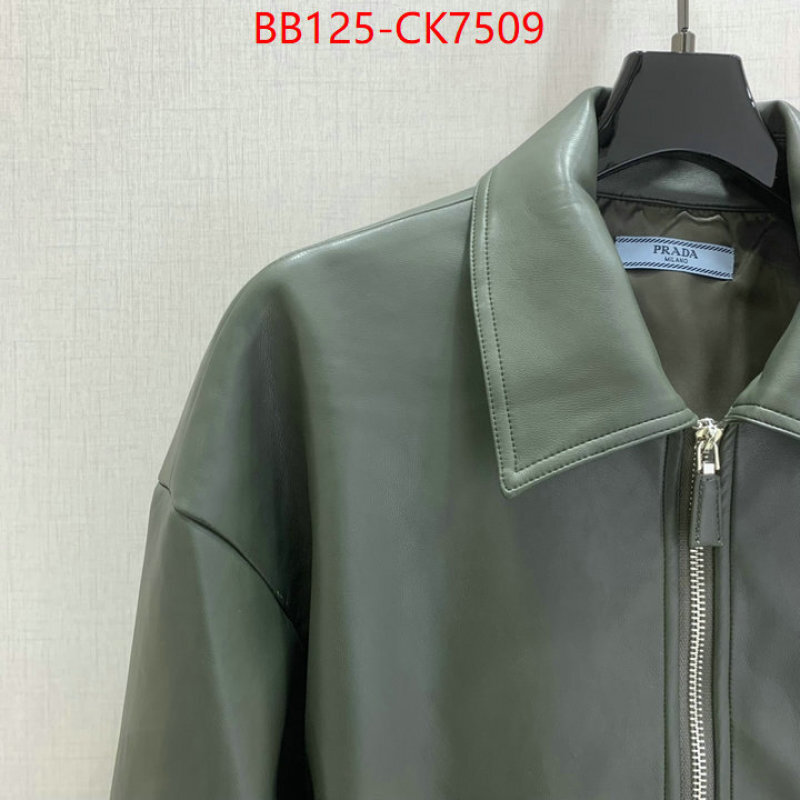 Clothing-Prada 1:1 replica ID: CK7509 $: 125USD