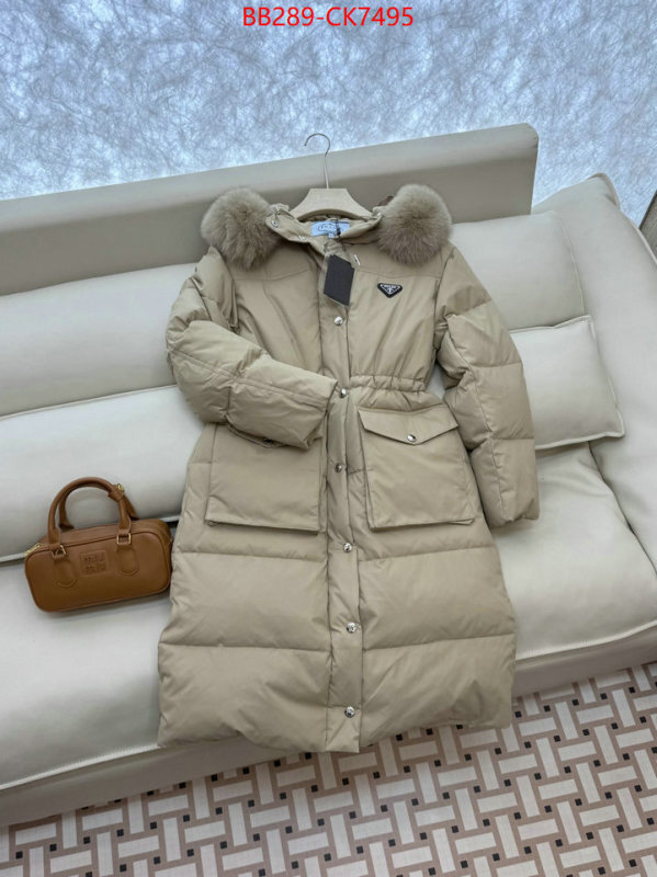 Down jacket Women-Prada how to find replica shop ID: CK7495 $: 289USD