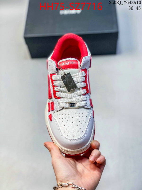 Men Shoes-AMIRI wholesale ID: SZ7716 $: 75USD