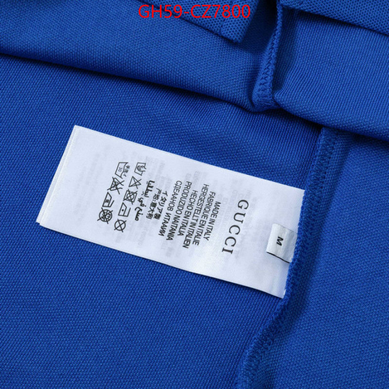 Clothing-Gucci high quality designer replica ID: CZ7800 $: 59USD