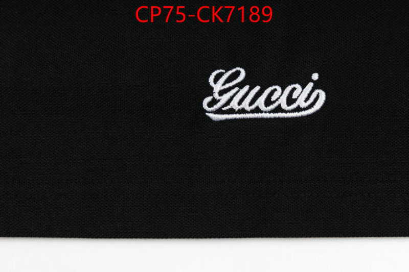 Clothing-Gucci wholesale sale ID: CK7189 $: 75USD