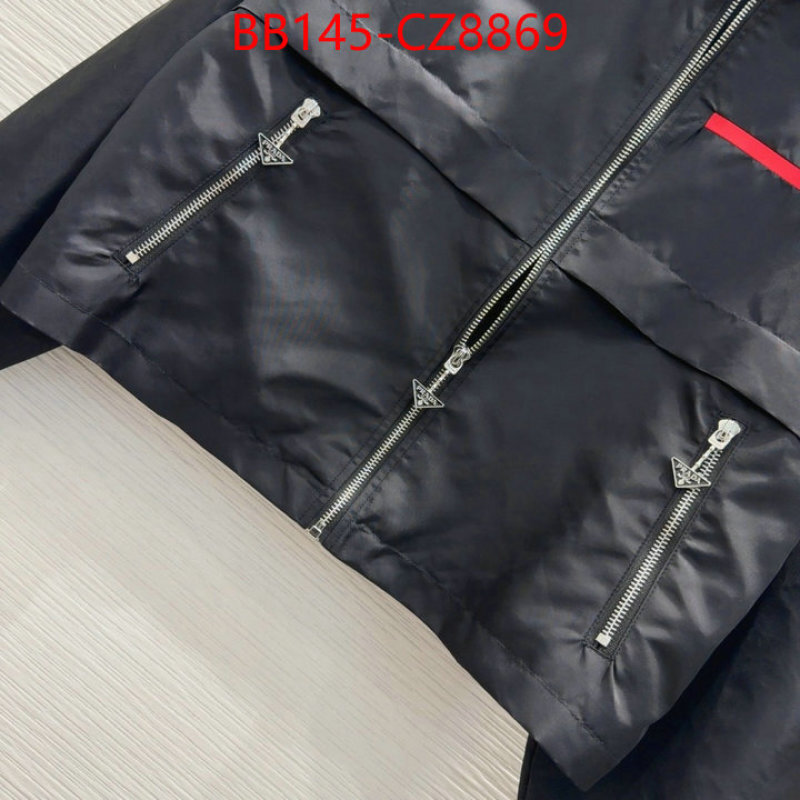 Clothing-Prada luxury fashion replica designers ID: CZ8369 $: 145USD
