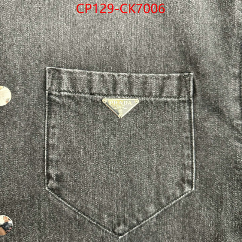 Clothing-Prada high quality designer replica ID: CK7006 $: 129USD