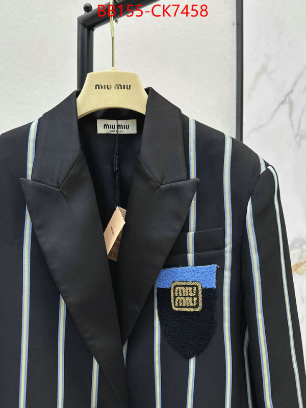 Clothing-MIU MIU how quality ID: CK7458 $: 155USD