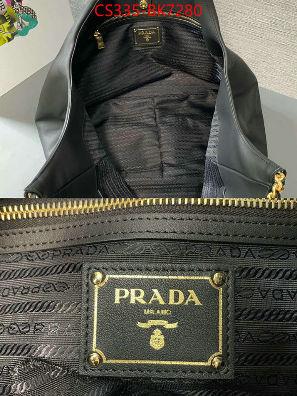 Prada Bags(TOP)-Handbag- brand designer replica ID: BK7280 $: 335USD,